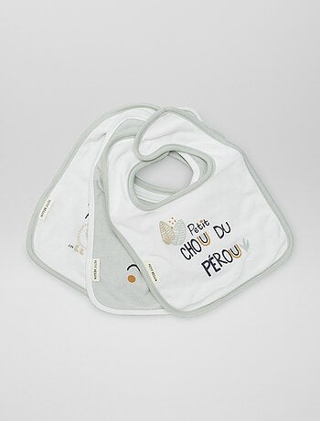 Bavoirs Bebe Naissance Lot De Bavoirs TROIS KILOS SEPT Rose