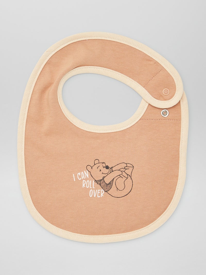 3 bavoirs dinosaures Beige - Kiabi