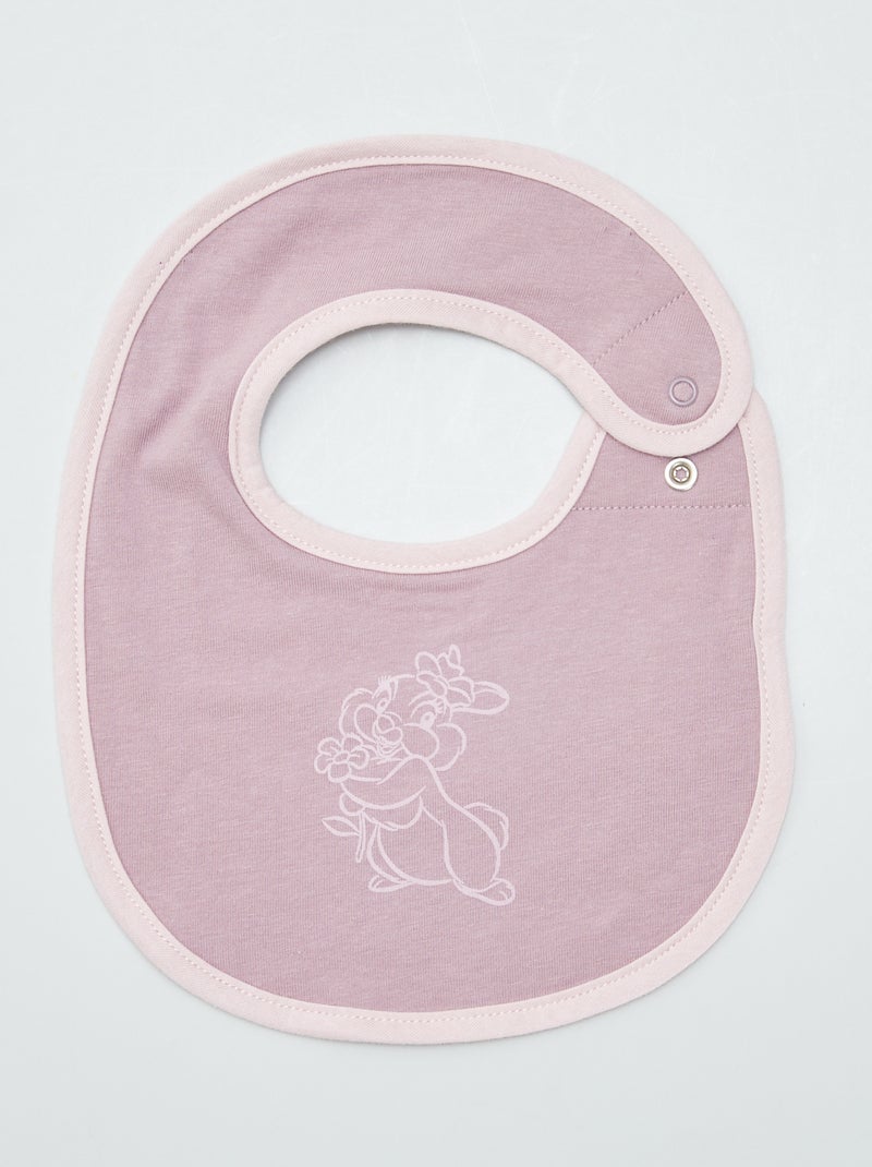 3 bavoirs dinosaures Rose - Kiabi