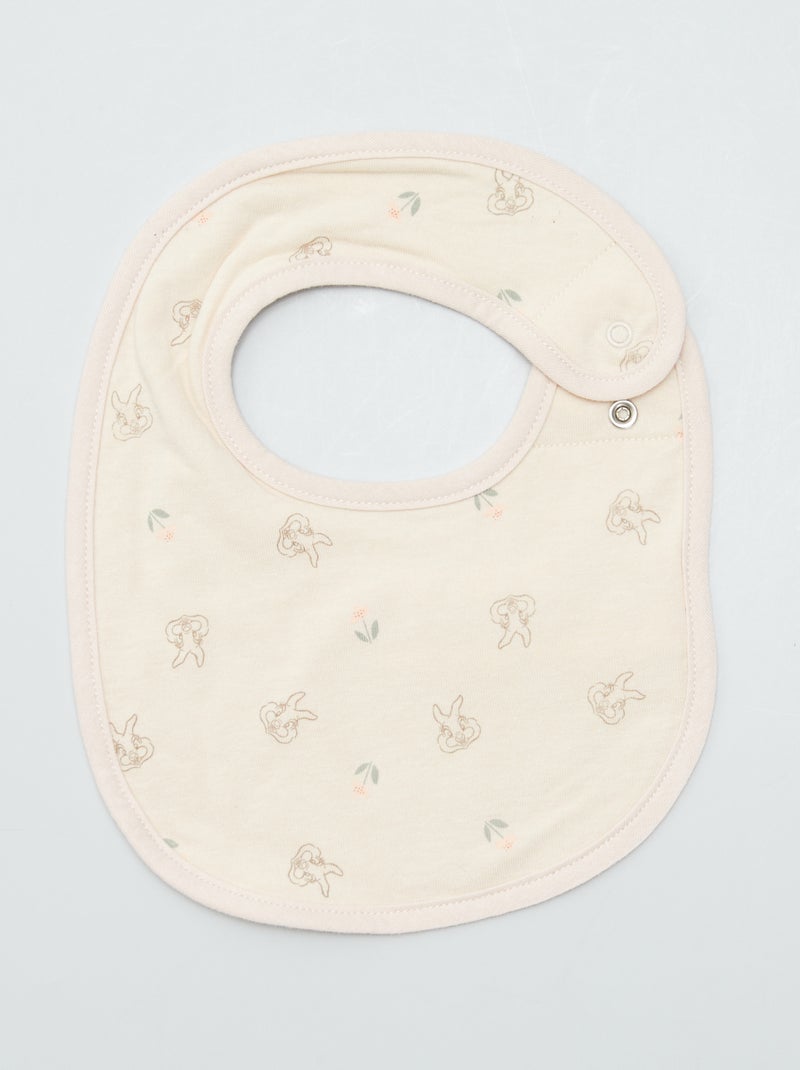 3 bavoirs dinosaures Rose - Kiabi