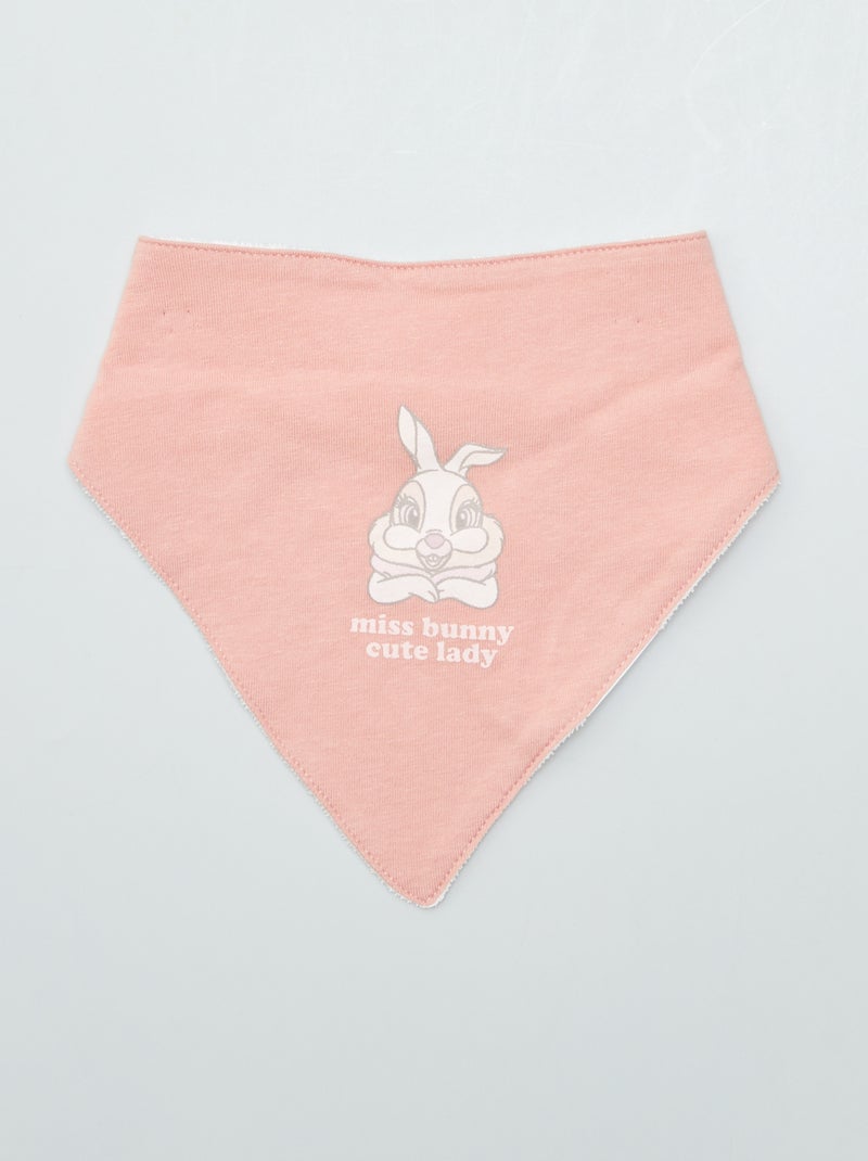 3 bavoirs dinosaures Rose - Kiabi