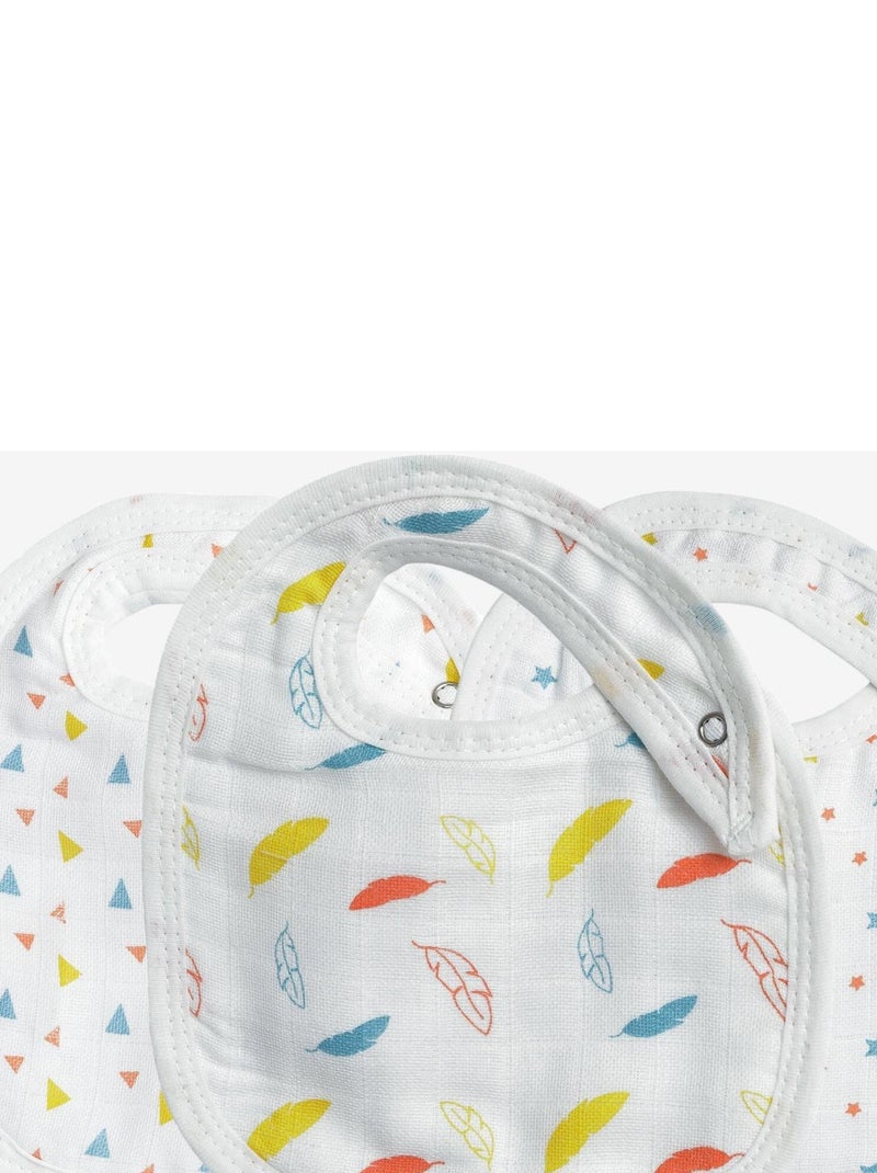 3 Bavoirs naissance - Mixte bébé Trois Kilos Sept Abricot - Kiabi