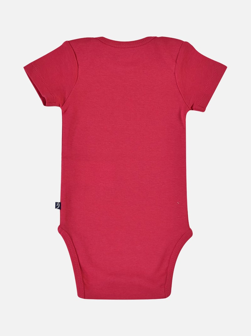 3 BODIES BEBE ELBERTINA MANCHES COURTES Rose - Kiabi