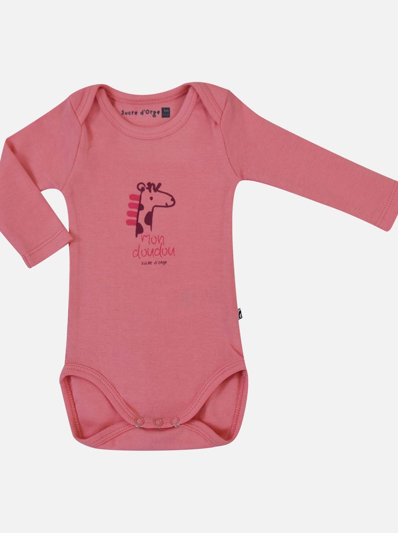 3 BODIES FILLE EVANGELISTA Rose - Kiabi