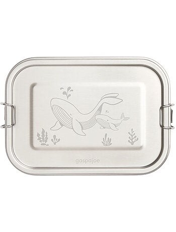 3 Boîtes à gouter inox KIDDY 500 ml Baleines
