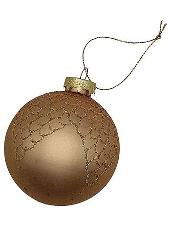 3 boules de Noël en verre