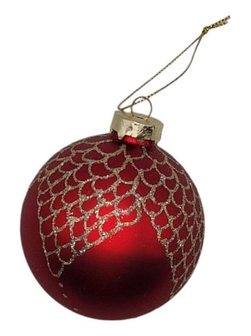 3 boules de Noël en verre - Kiabi