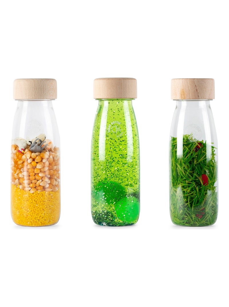 3 Bouteilles sensorielles Eco Vert - Kiabi