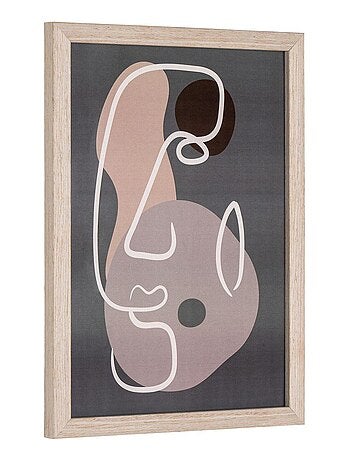 3 Cadres bois MDF et verre marron clair - House Nordic