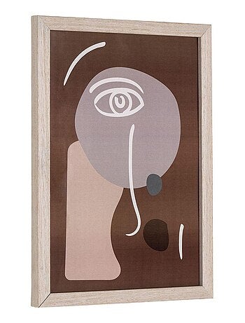 3 Cadres bois MDF et verre marron clair - House Nordic