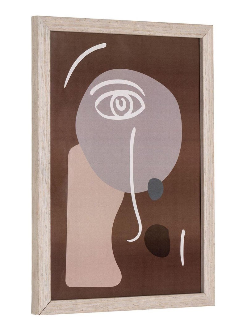 3 Cadres bois MDF et verre marron clair - House Nordic Marron - Kiabi