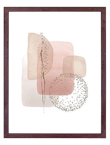 3 Cadres en bois MDF et verre marron foncé - House Nordic