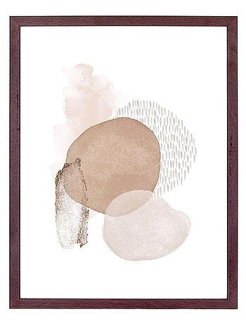 3 Cadres en bois MDF et verre marron foncé - House Nordic