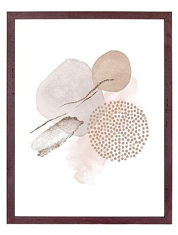 3 Cadres en bois MDF et verre marron foncé - House Nordic