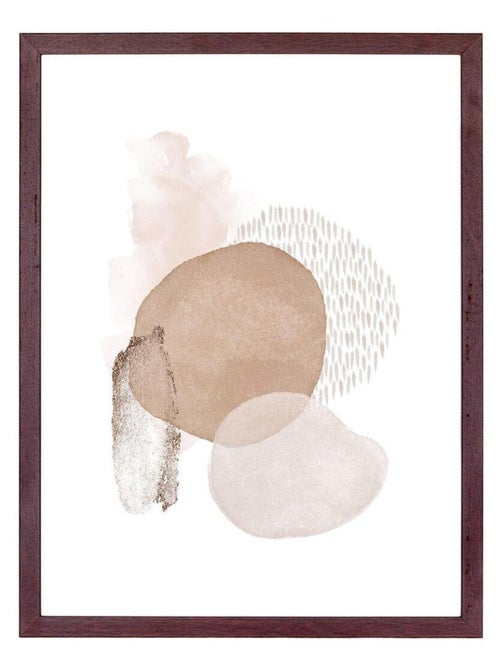 3 Cadres en bois MDF et verre marron foncé - House Nordic - Kiabi