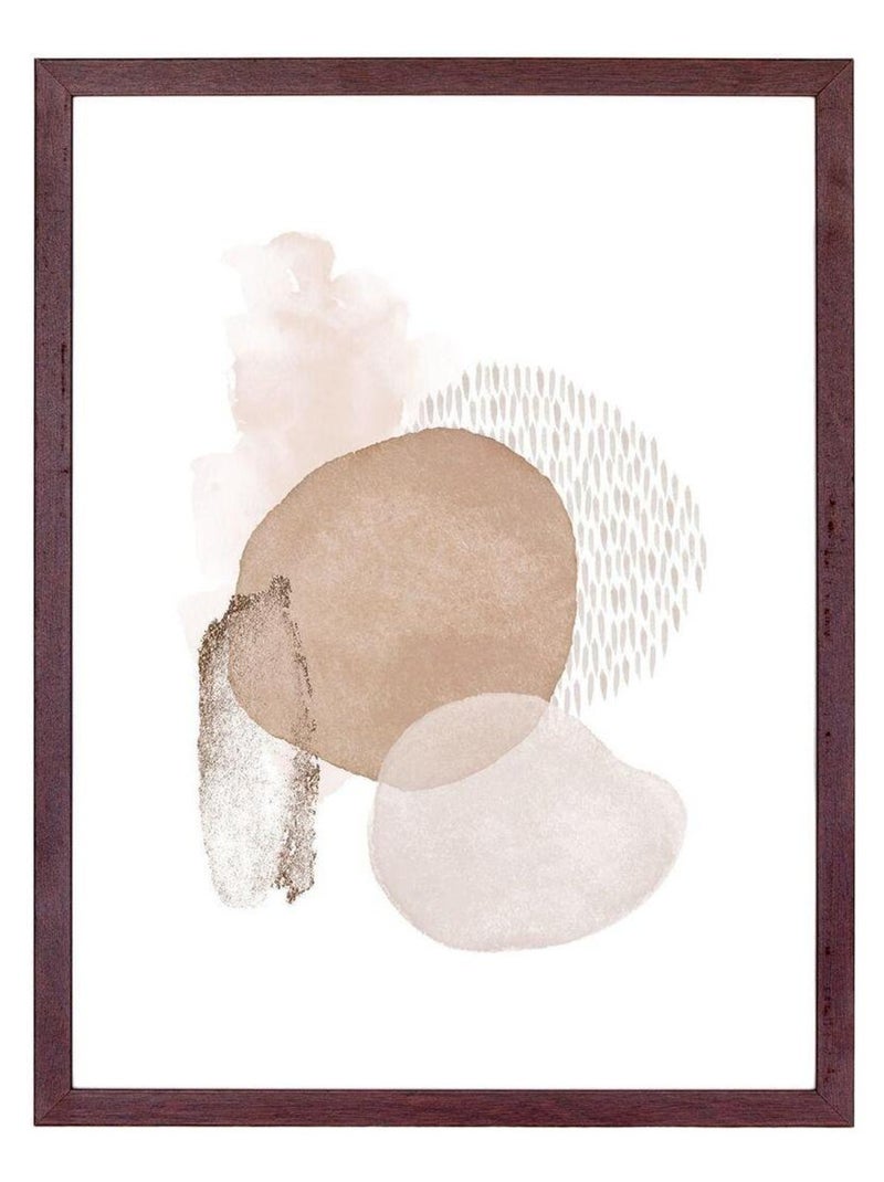 3 Cadres en bois MDF et verre marron foncé - House Nordic Marron - Kiabi