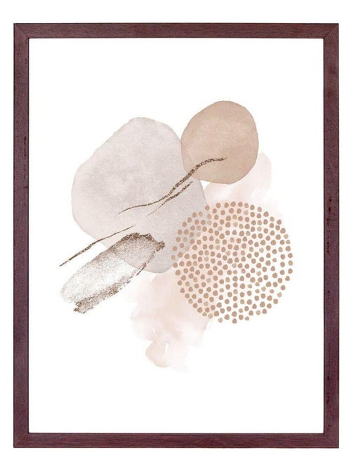 3 Cadres en bois MDF et verre marron foncé - House Nordic - Kiabi