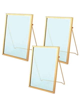 3 cadres en verre rectangulaires vintage 13 x 18,5 - Graine Créative