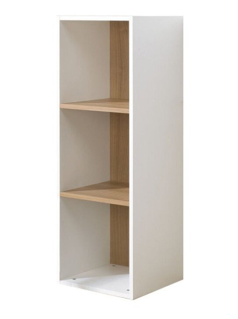 3 cases de rangement effet bois  TOM & APOLLINE Blanc - Kiabi