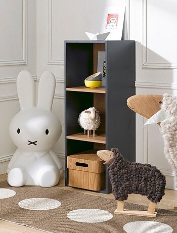 3 cases de rangement effet bois TOM & APOLLINE