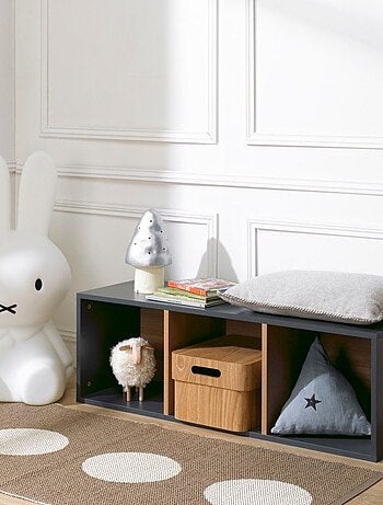 3 cases de rangement effet bois TOM & APOLLINE