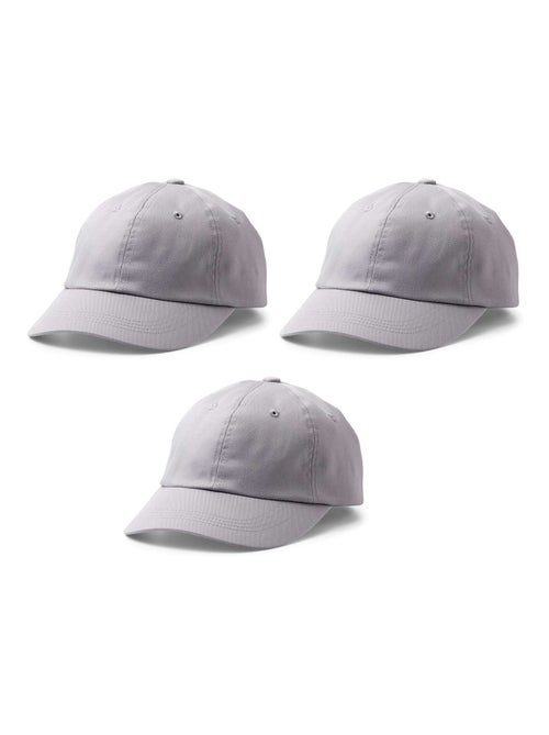 3 Casquettes grises à customiser - Cricut - Cricut - Kiabi