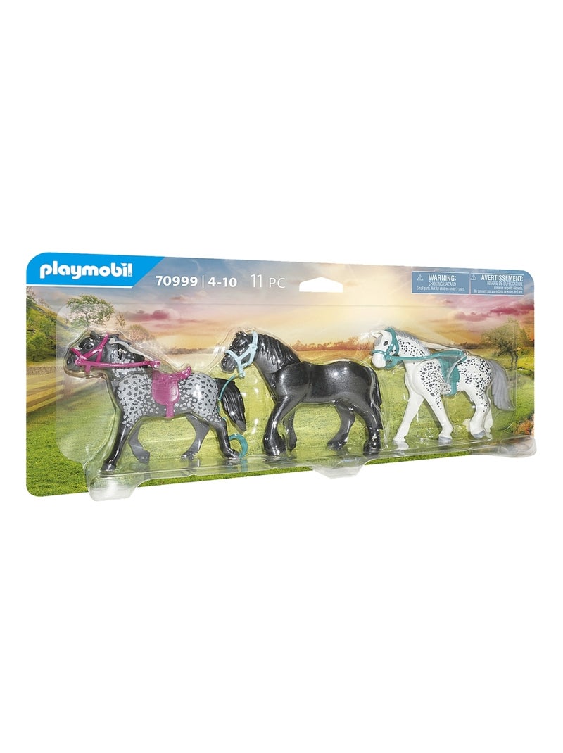 3 chevaux : Frison, Knabstrupper et Andalo N/A - Kiabi