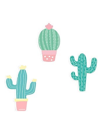 3 crochets patères enfants - Cactus