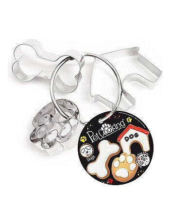 3 emporte-pièces - biscuits pour chien - PetCooking
