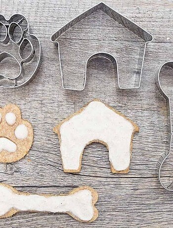 3 emporte-pièces - biscuits pour chien - PetCooking