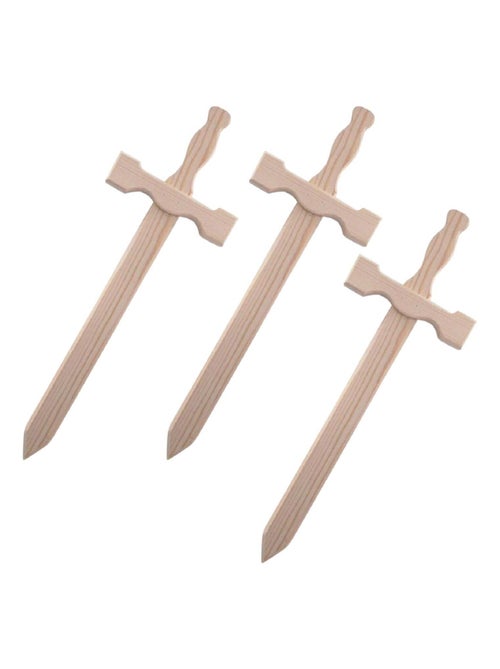 3 épées en bois 39 x 13 cm - Graine Créative - Kiabi