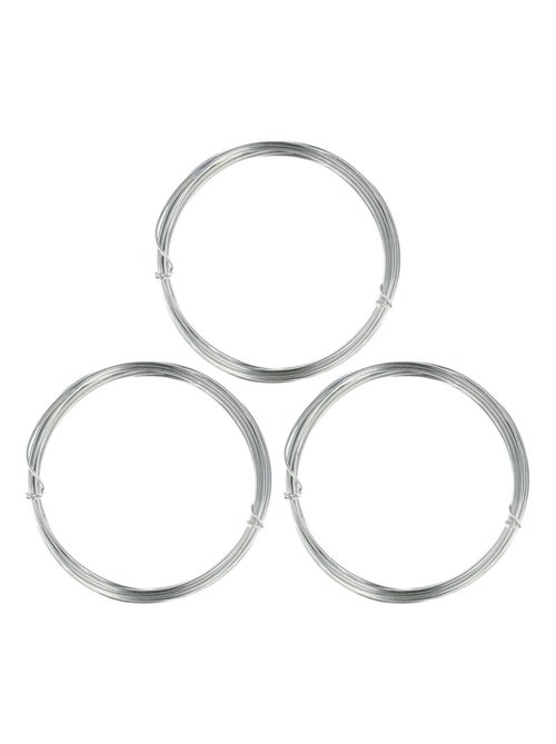 3 fils en aluminium pour tricotin - 1,5 mm x 5 m - Artemio - Kiabi