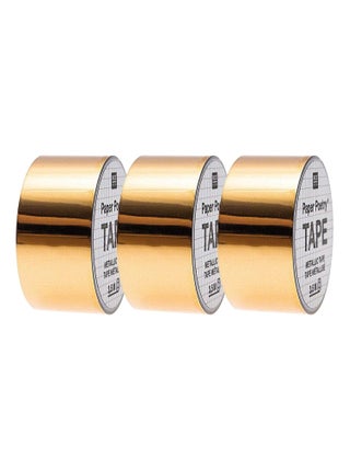 3 masking tapes miroir doré 1,9 cm x 3,5 m - Rico Design
