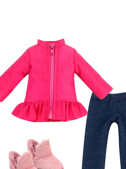 3 morceaux d'hiver tenue avec des bottes pour des poupées - Kiabi