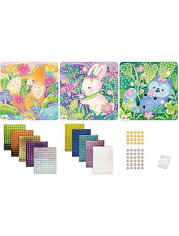 3 Mosaïques Animaux doux