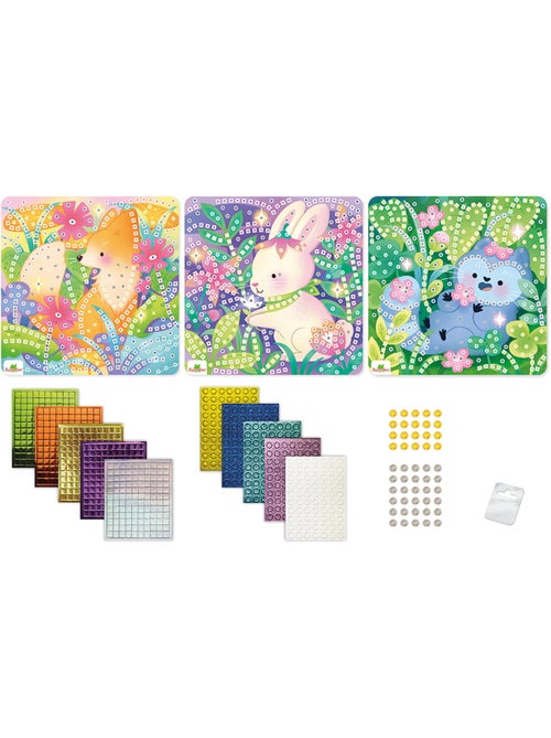 3 mosaïques animaux doux - Kiabi