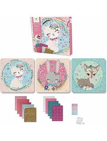 3 Mosaïques Animaux mignons