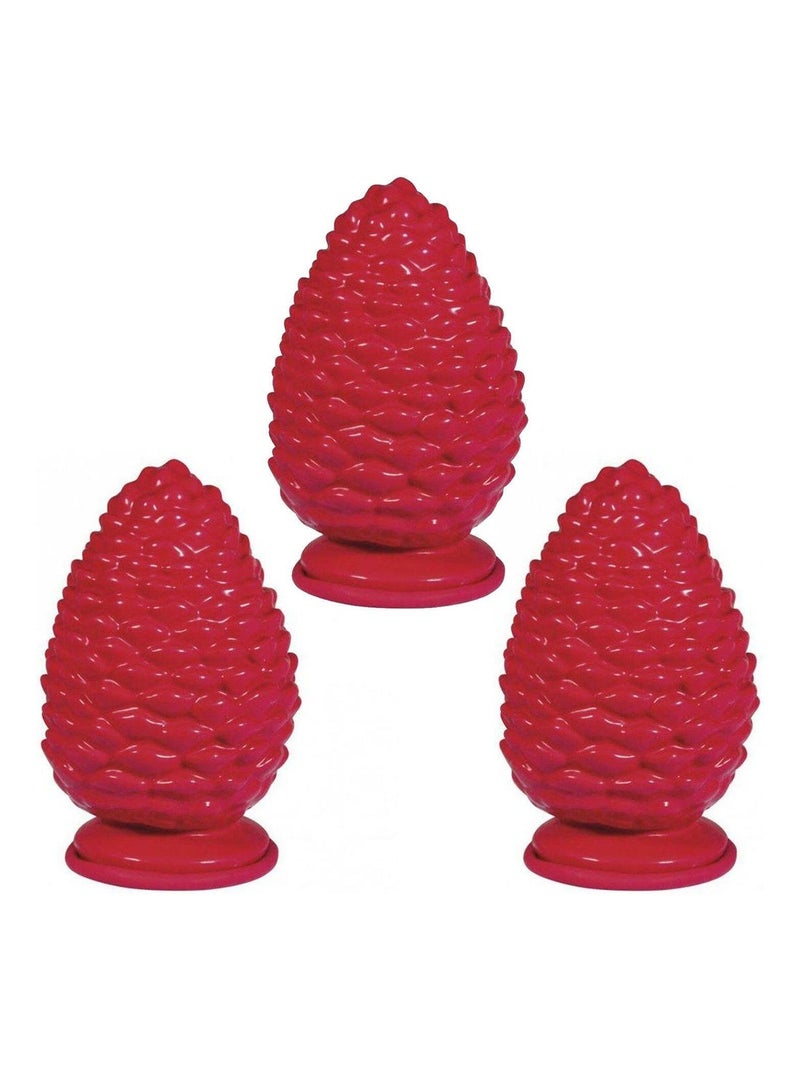 3 moules en latex pomme de pin 15 cm - Rayher N/A - Kiabi