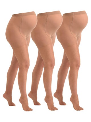 3-Pack Collants de grossesse transparant confortables 20den