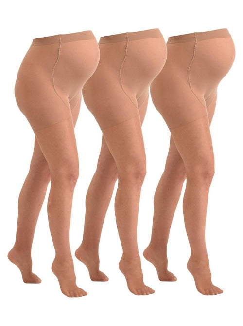 3-Pack Collants de grossesse transparant confortables 20den - Kiabi