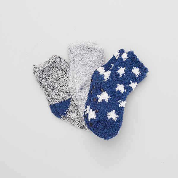 3 Paires De Chaussettes Antiderapantes Bebe Garcon Bleu Marine Kiabi 5 00