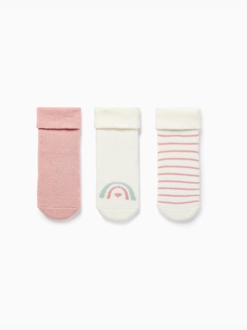 3 paires de chaussettes avec doublure en éponge - Kiabi