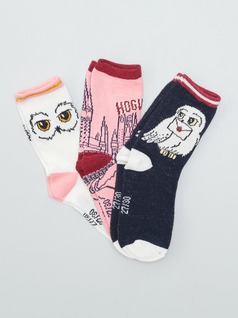 3 paires de chaussettes 'Harry Potter' BLEU - Kiabi