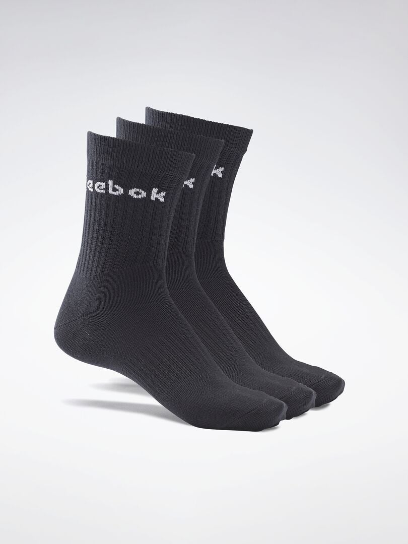 3 paires de chaussettes hautes 'Reebok' noir - Kiabi