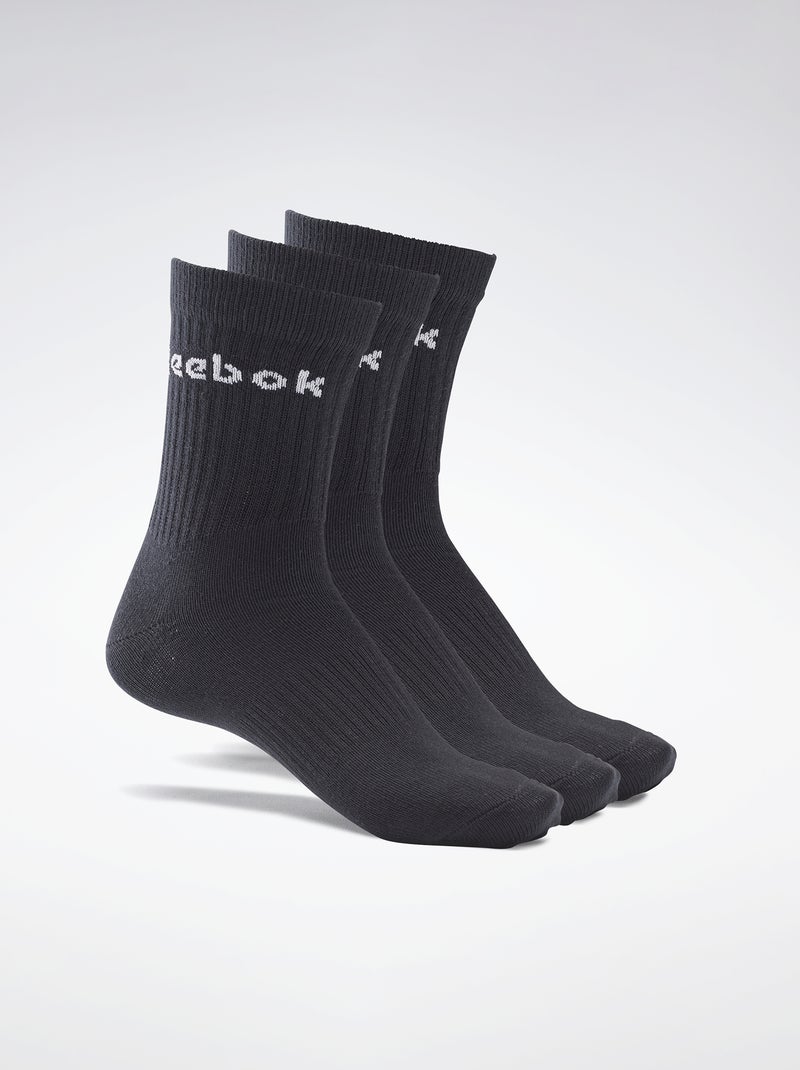 3 paires de chaussettes hautes 'Reebok' noir - Kiabi