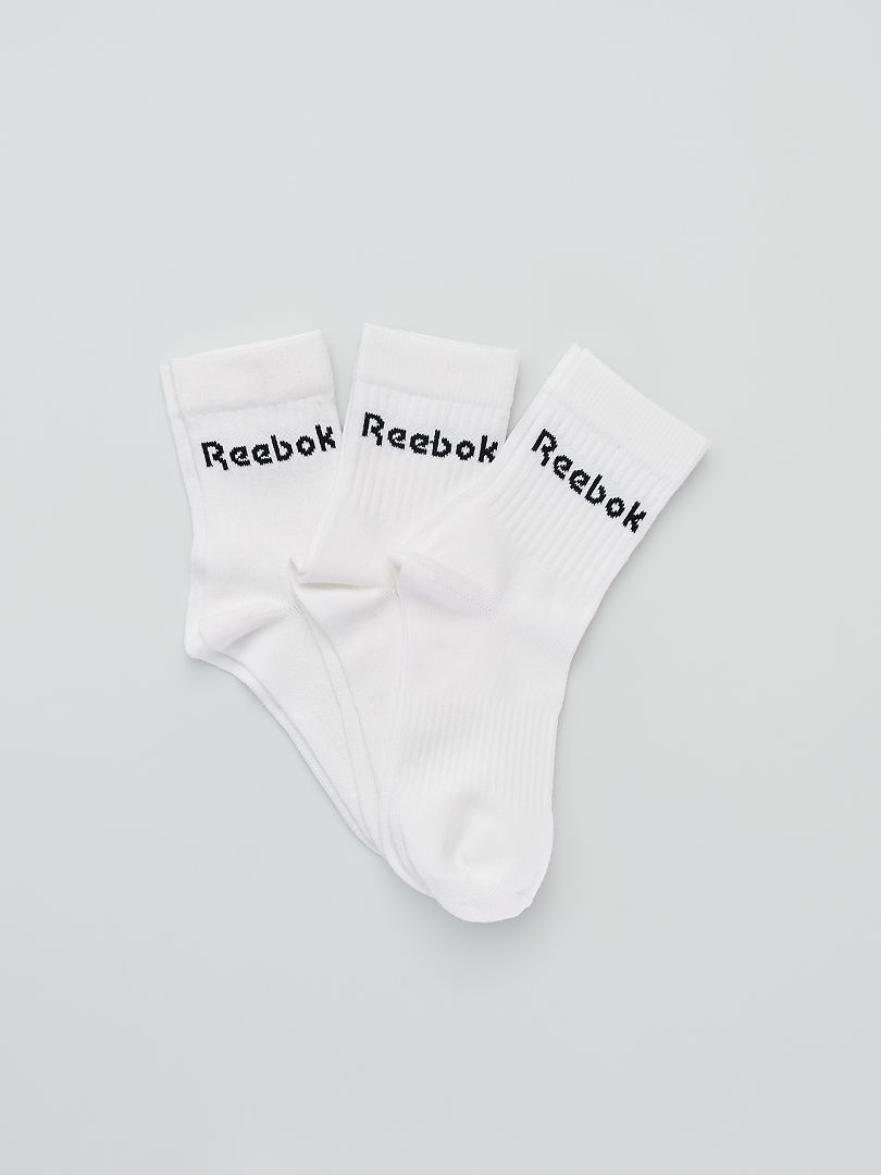 3 paires de chaussettes 'Reebok' blanc - Kiabi