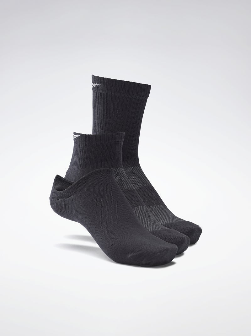 3 paires de chaussettes 'Reebok' noir - Kiabi