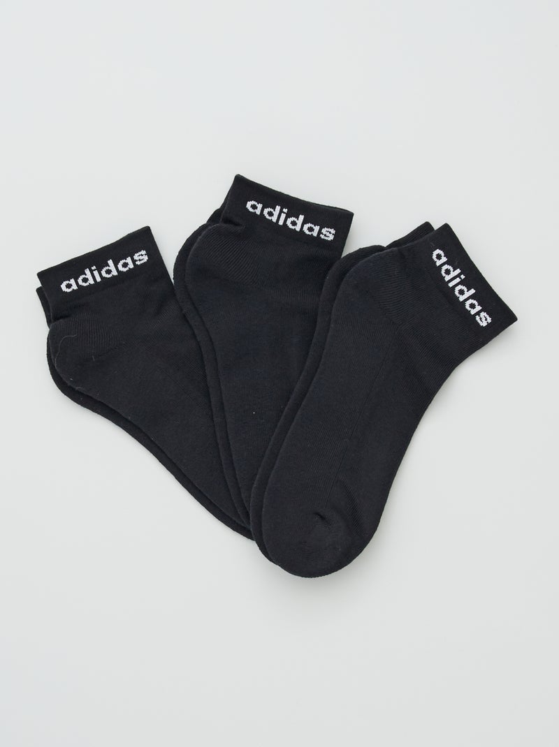 3 paires de socquettes 'adidas' noir - Kiabi