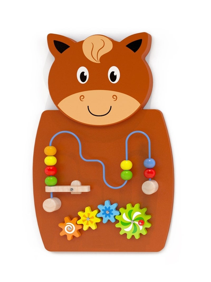 3 Panneaux d'activités muraux Marron - Kiabi