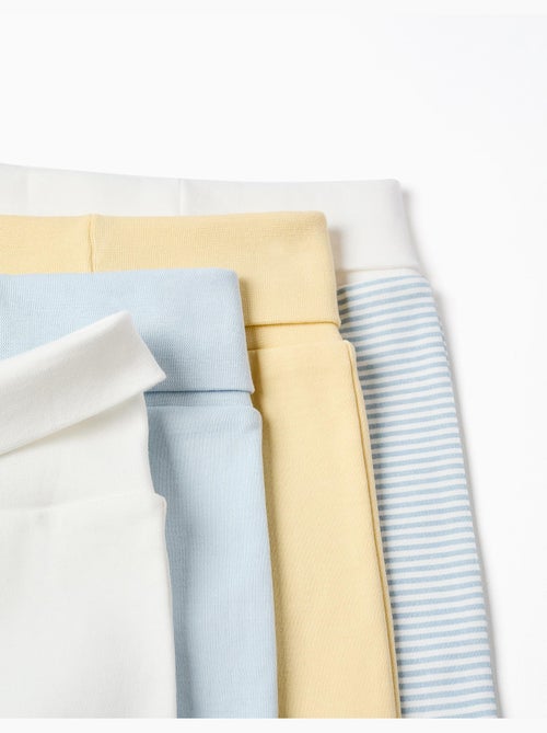 3 pantalons en coton rayés/imprimés - Kiabi
